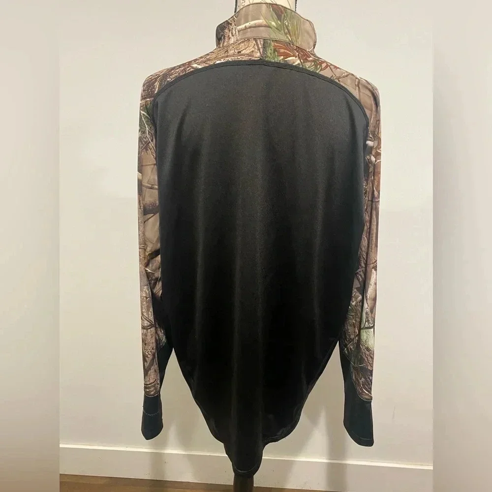 Habit Realtree Camo Jacket 1/4 Zip Pullover Long Sleeve Men’s Size Large